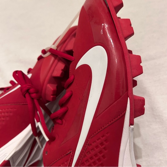 Nike Baseball Cleats Vapor Keystone Men's Size 12 Brand New Red & White - Picture 8 of 8